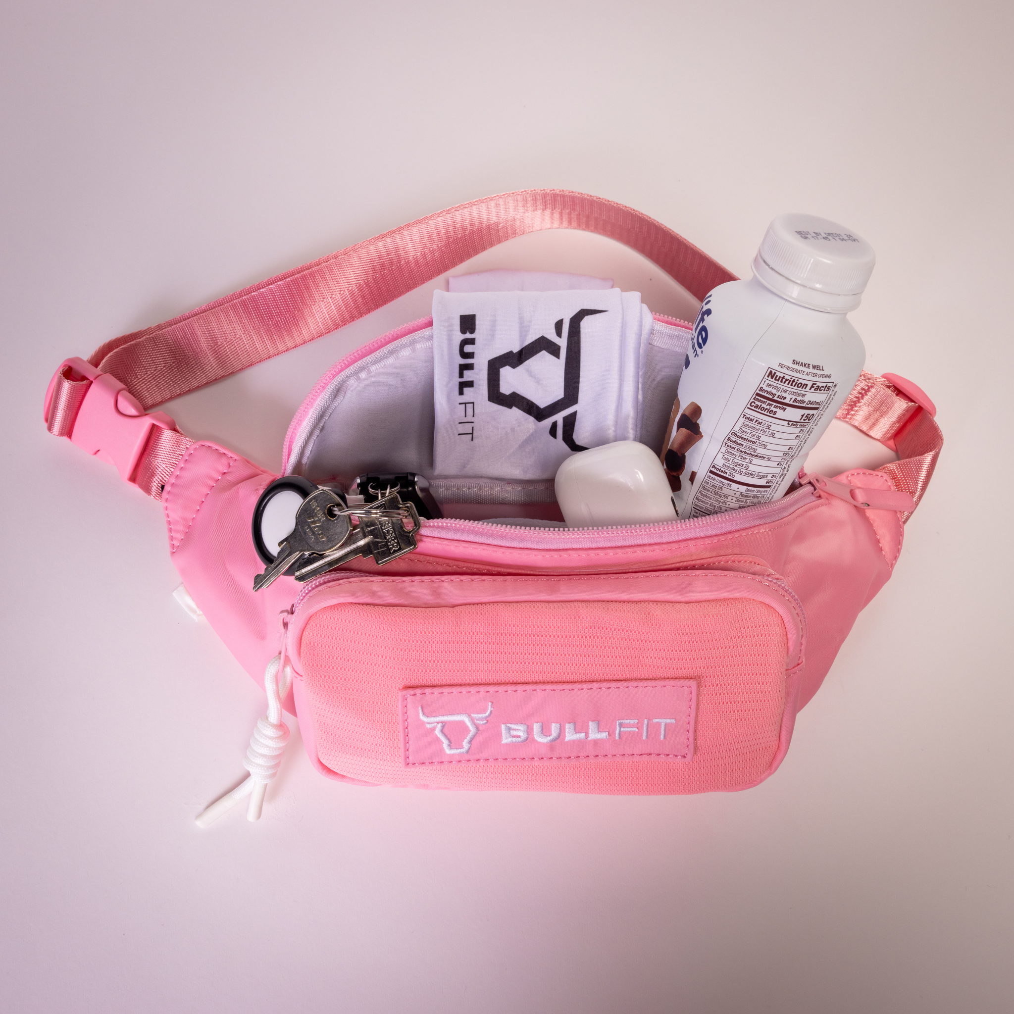 Frickin Fanny Pack - Pink w/White String