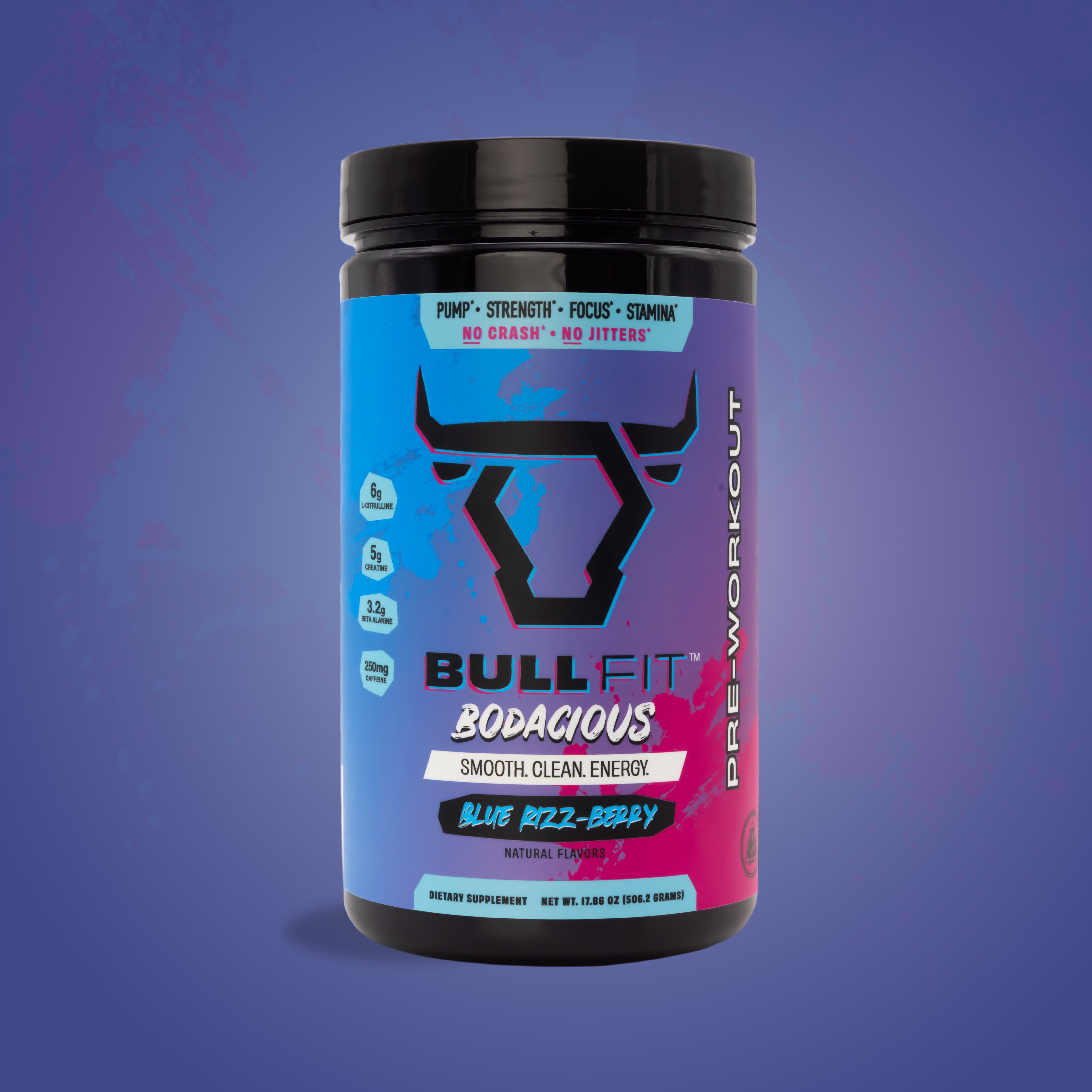 Bodacious Pre-Workout | 250mg Caffeine, No Sucralose | BullFit