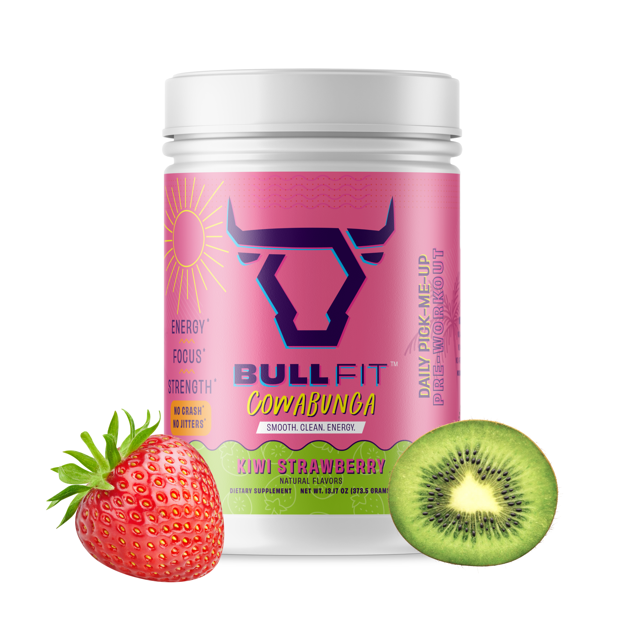 Cowabunga Daily Pick Me Up Pre-Workout (Kiwi Strawberry)