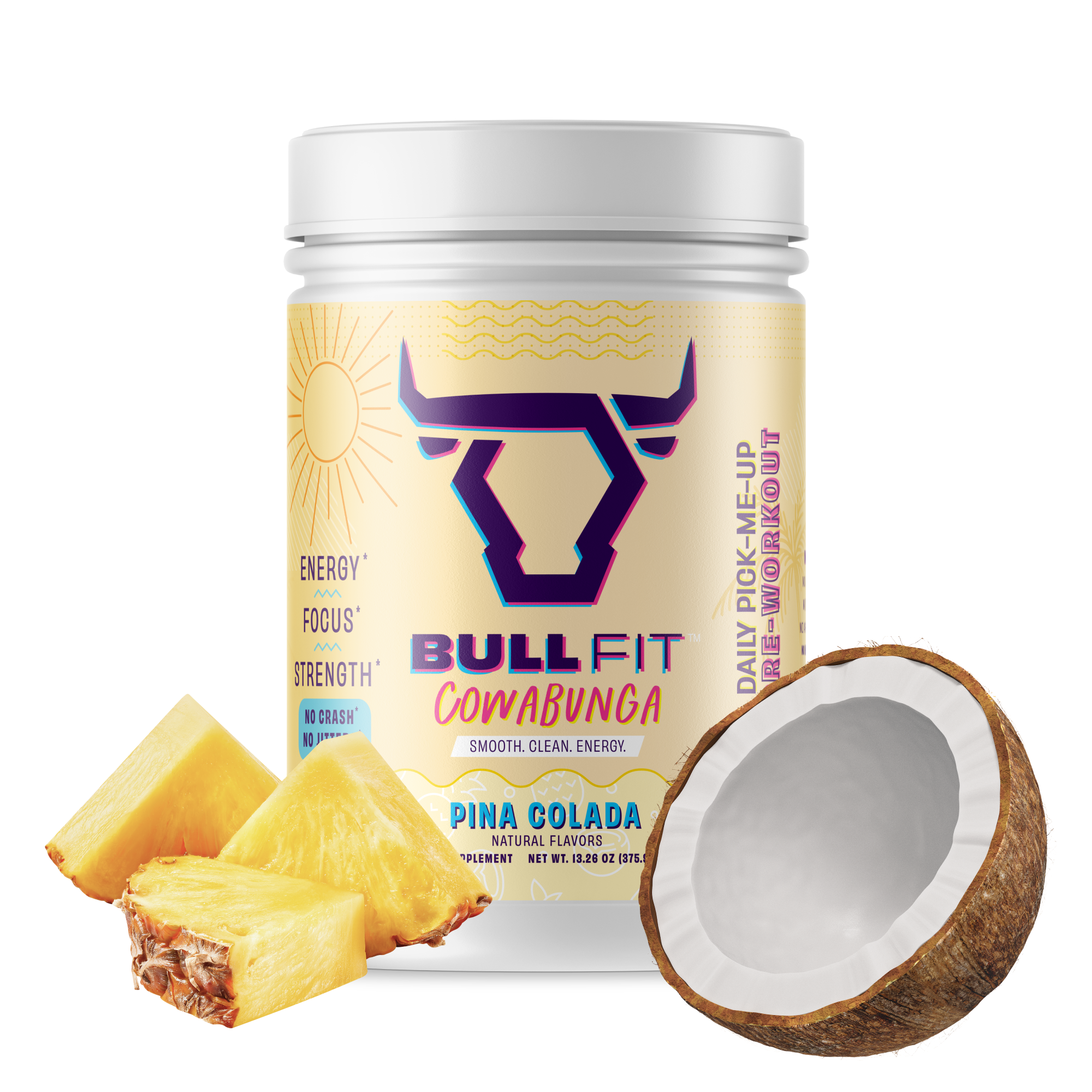Cowabunga Daily Pick Me Up Pre-Workout (Pina Colada)