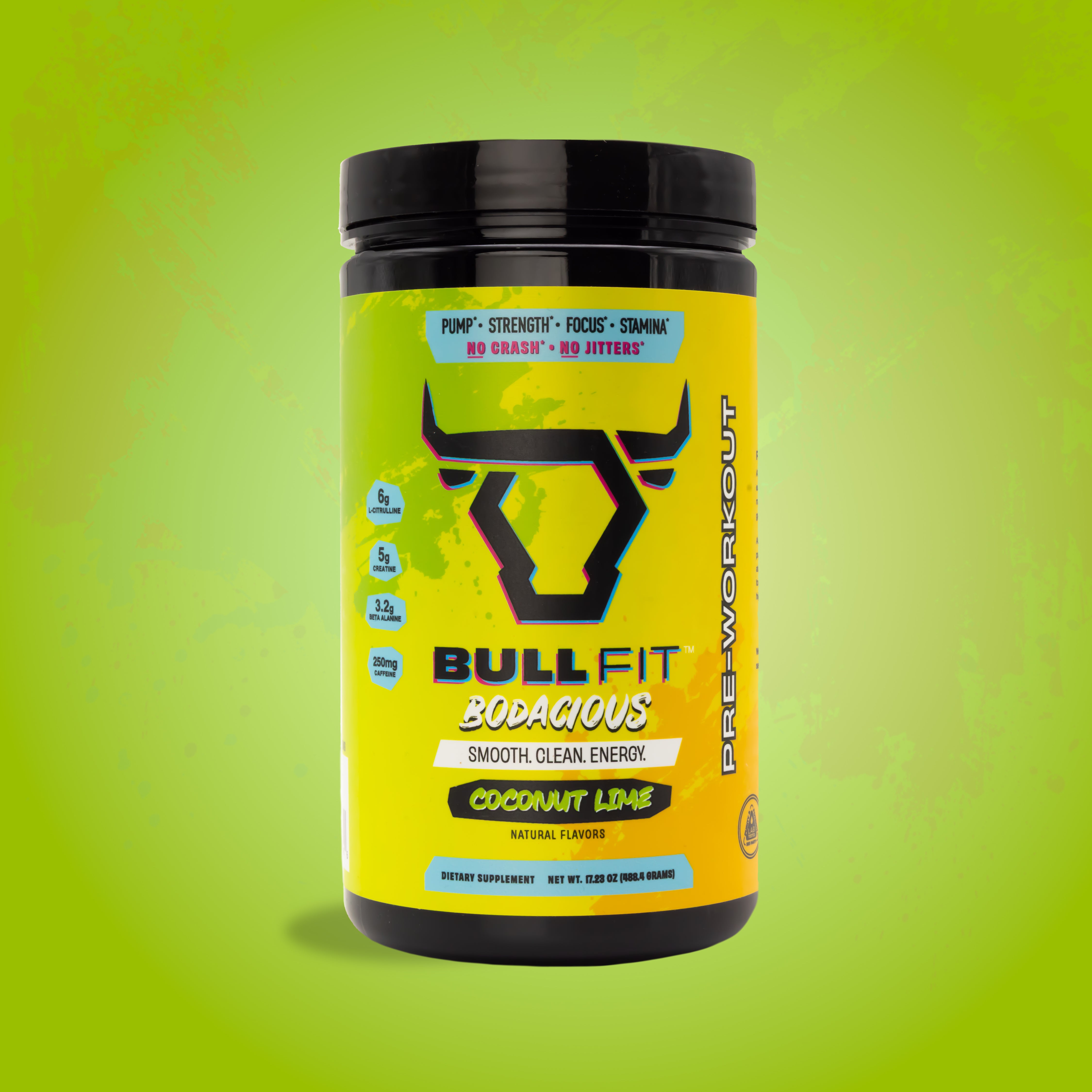 Bodacious Pre-Workout | 250mg Caffeine, No Sucralose | BullFit