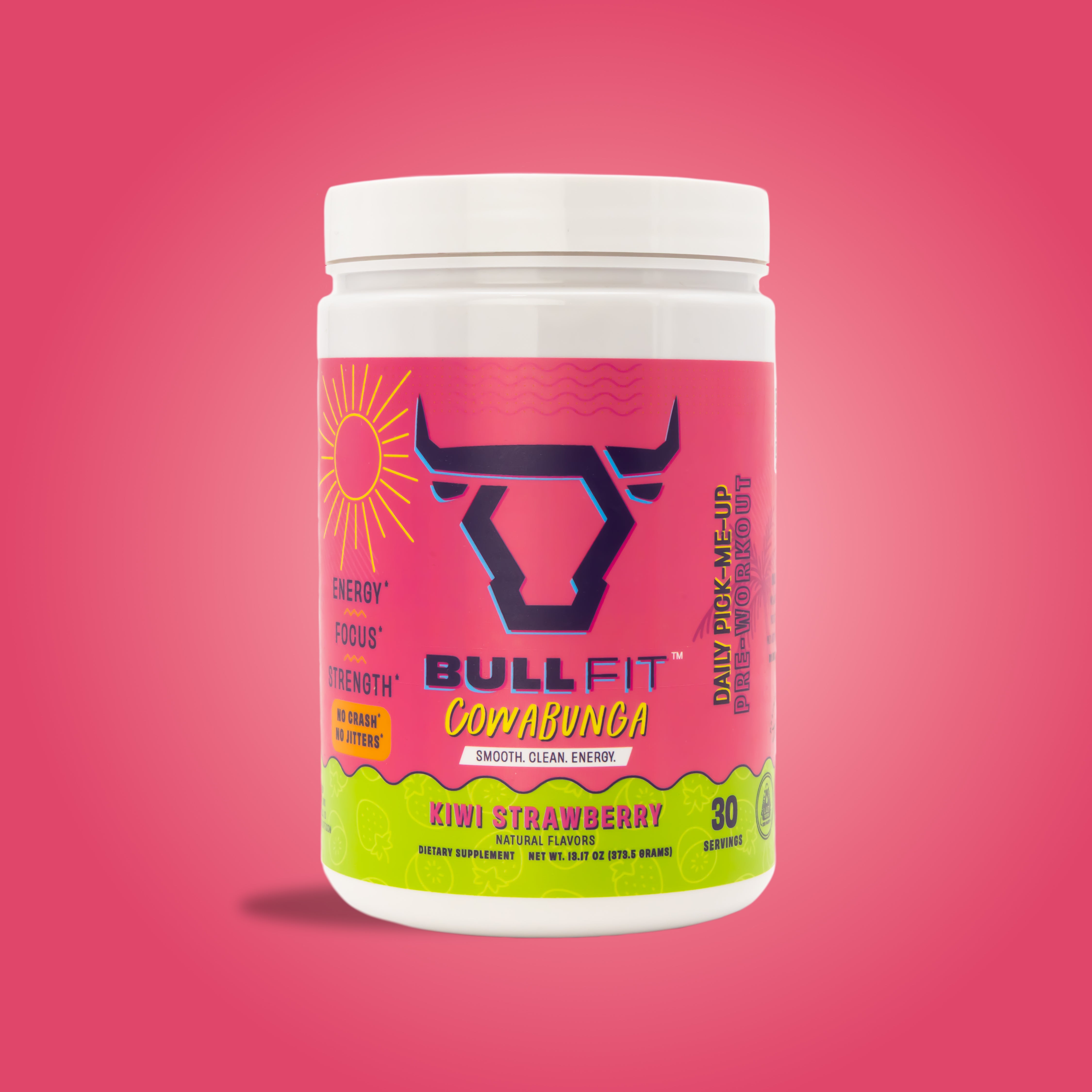 Cowabunga Pre-Workout | 150mg Caffeine, No Crash | BullFit