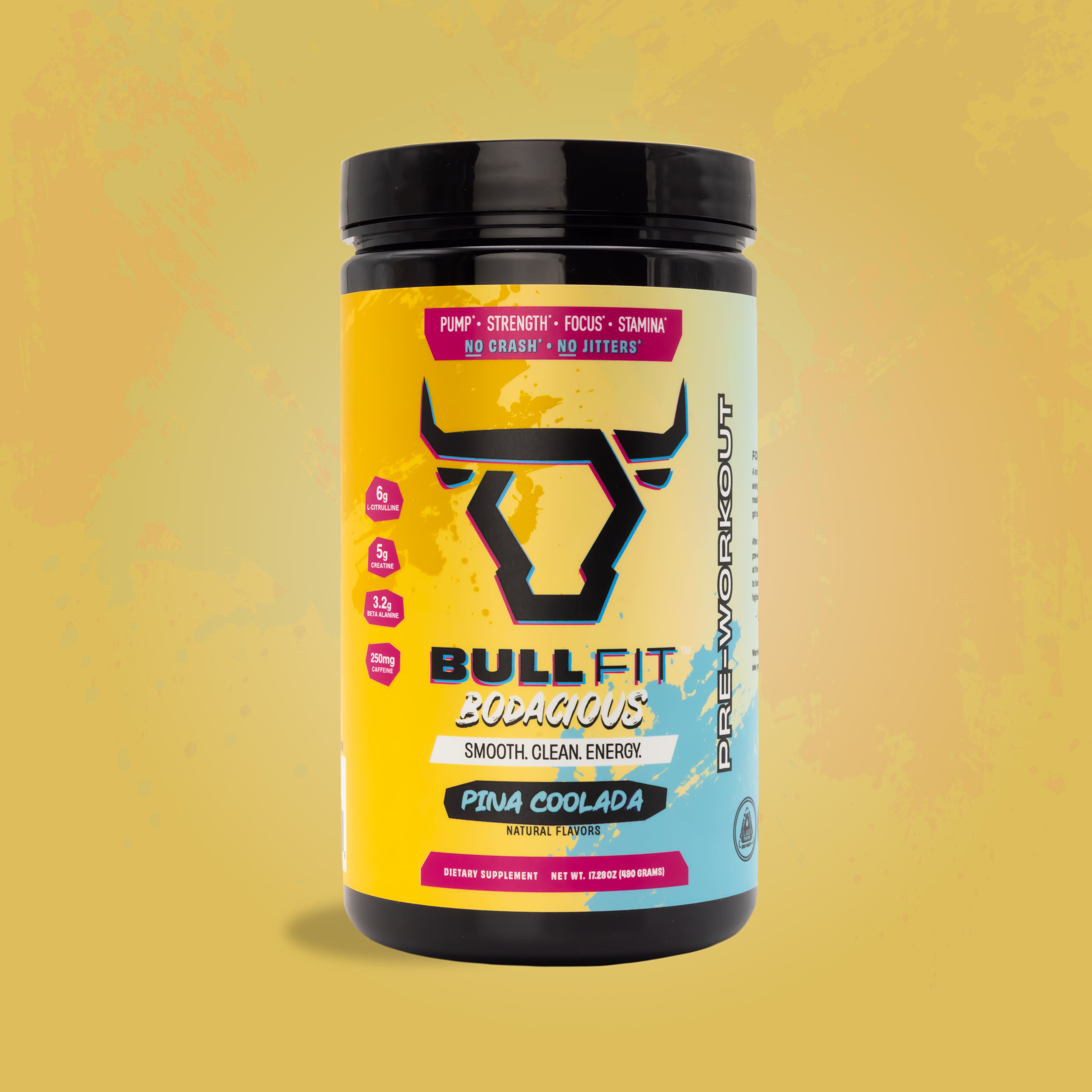 Bodacious Pre-Workout | 250mg Caffeine, No Sucralose | BullFit